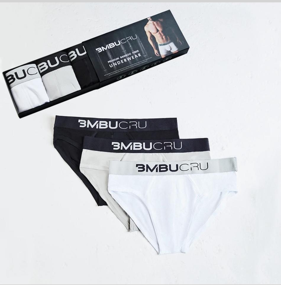 MULTI-COLORED BRIEFS SET 1 + MAN-PARTS & BODY SPRAY x 2 BMBU CRU BmbuCru GIFT SET